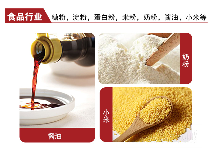 全不銹鋼食品振動(dòng)篩可用于糖粉，小米，淀粉，蛋白粉，米粉，奶粉，醬油等物料